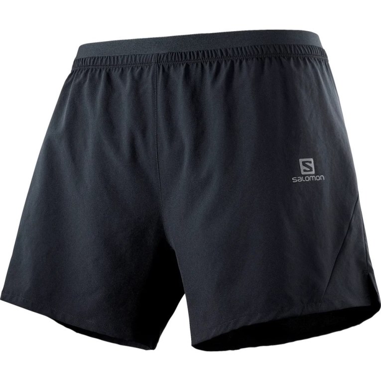 Black Salomon Cross 5'' Men's Shorts | PH 43759A